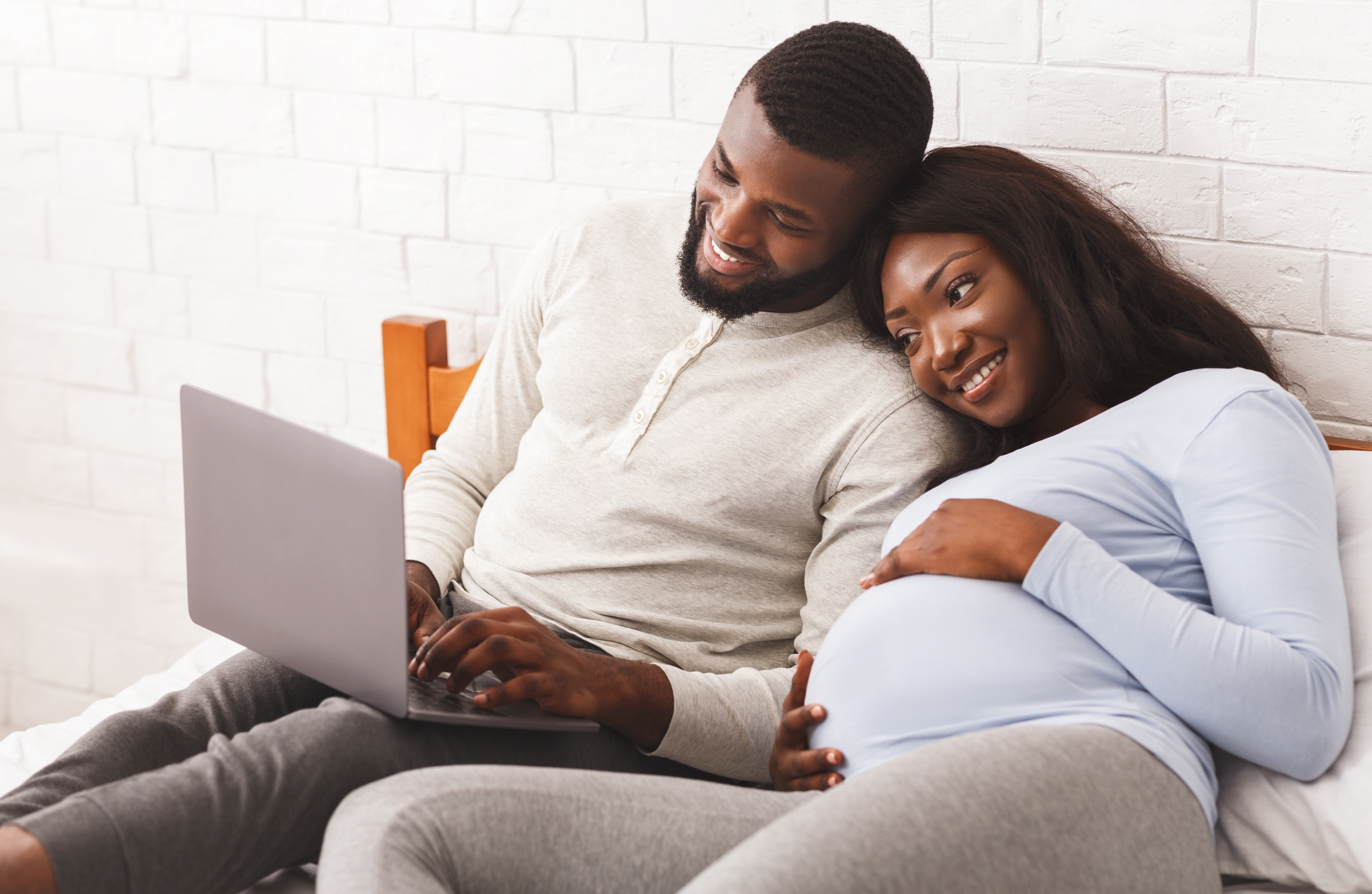 family with pregnant mom