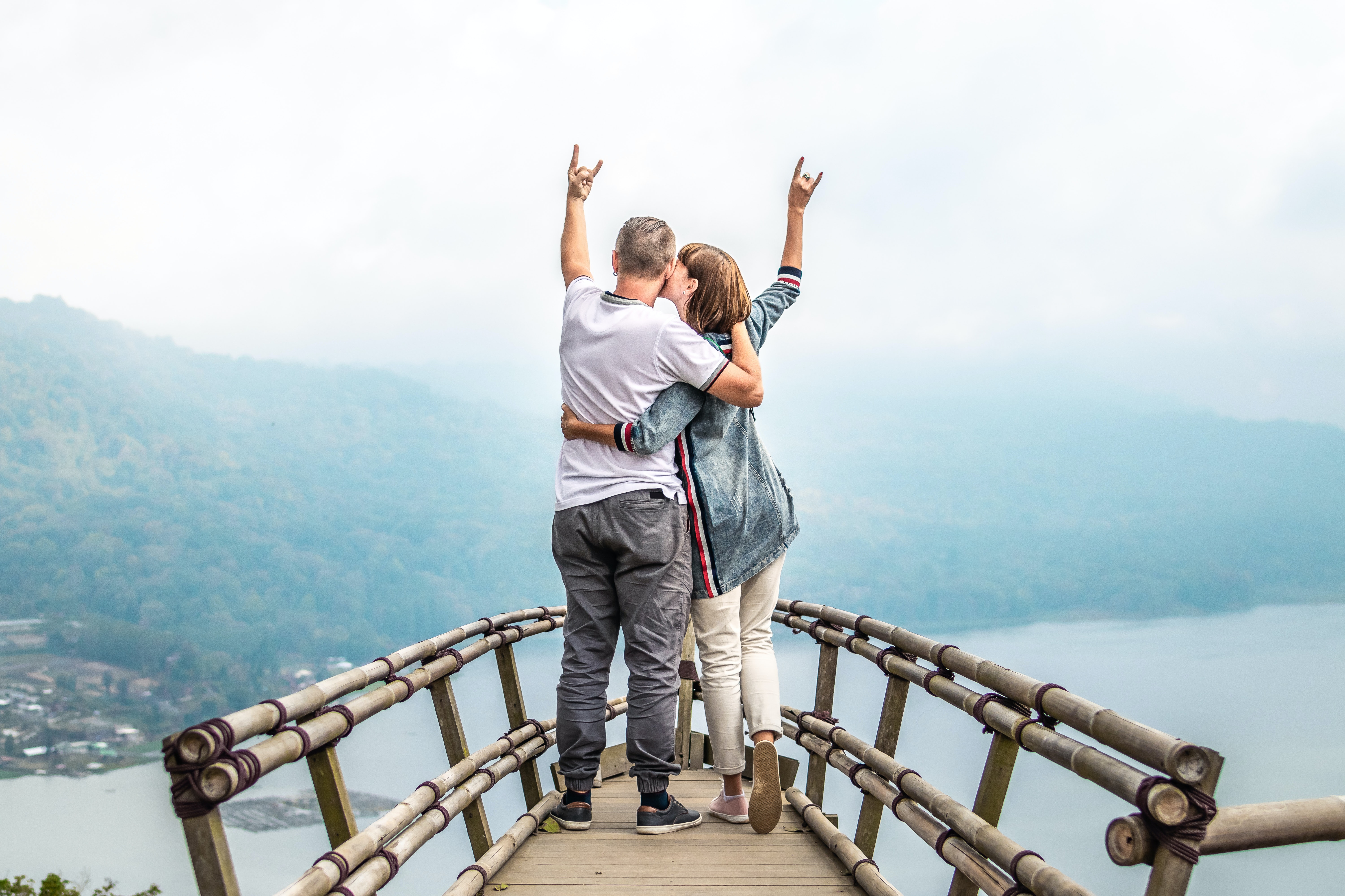 older couple on bridge